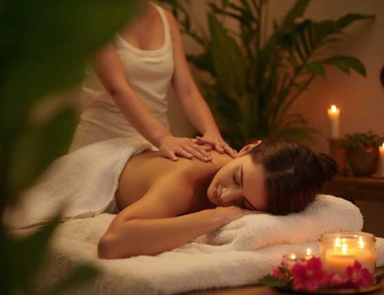 Салон масажу Insay в Харкові жінка на масажі