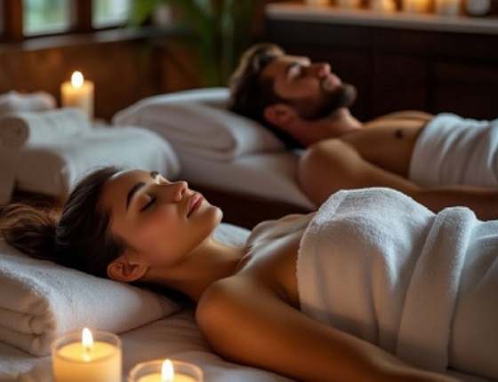 Массаж со свечой для двоих