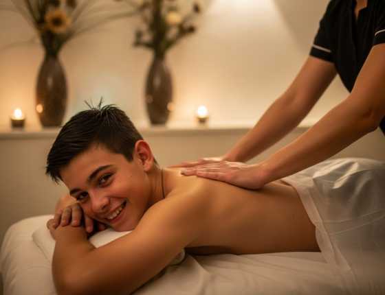 Расслабляющий детский массаж